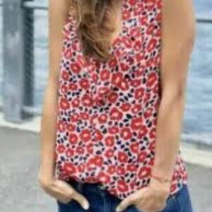 CAbi 5356 Flipside Floral Reversible Top Small